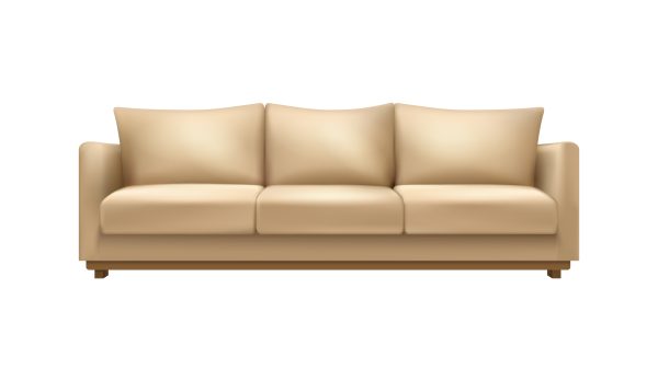 BROWN OFFICIAL SOFA SET OF 3 SEATER