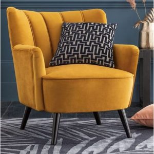 ROSIE ACCENT CHAIR WITH SOFT VELVET TEAL