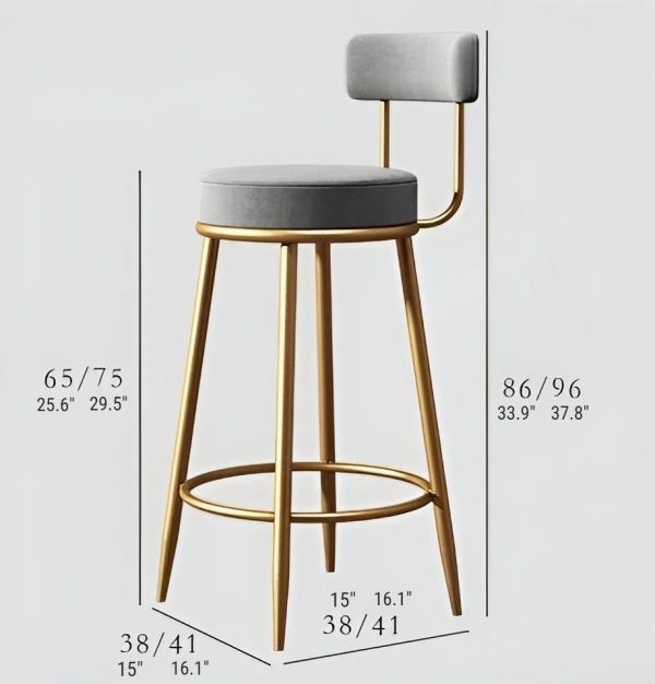 Martins – Luxury Golden Counter Stool