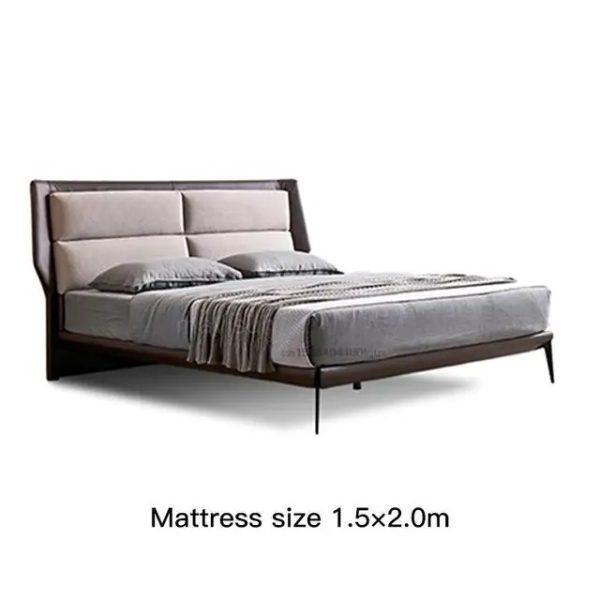 Martins – Italian Post-Modern Fabric Bed Soft Master Bedroom Light Luxury 1.5m 1.8m Nordic Style