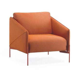 SPECTRUM Fabric armchair with armrests