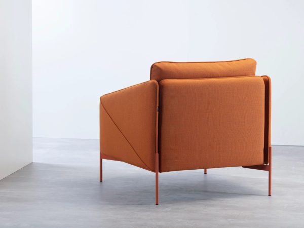 SPECTRUM Fabric armchair with armrests