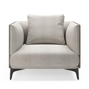 MEDUSA Fabric armchair with armrests