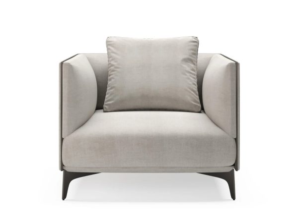 MEDUSA Fabric armchair with armrests