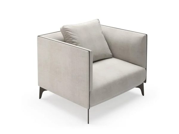 MEDUSA Fabric armchair with armrests